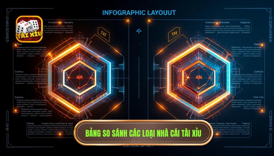 Bảng so sánh các loại hình nhà cái tài xỉu phổ biến