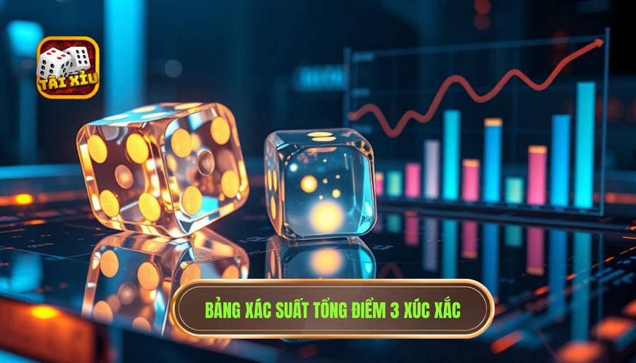 Bảng phân tích xác suất dựa trên tổng điểm 3 xúc xắc